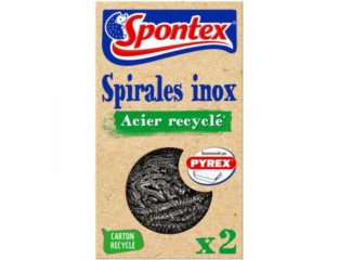 Spontex Spirales Inox Acier Recycle 2szt