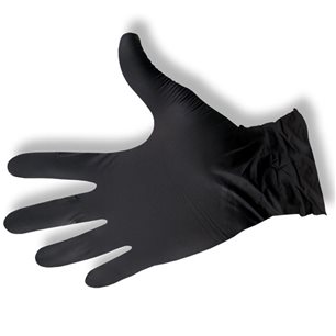 Rękawice zabiegowe nitrylowe M czarne