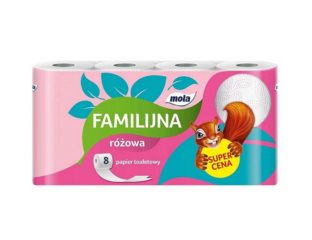 Mola Familijna Papier Toaletowy Różowy