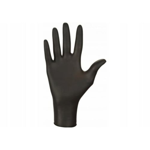 Rękawice Nitrylowe Czarne 100szt XL
