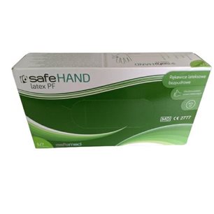Rękawice Lateksowe Bezpudrowe SafeHand  