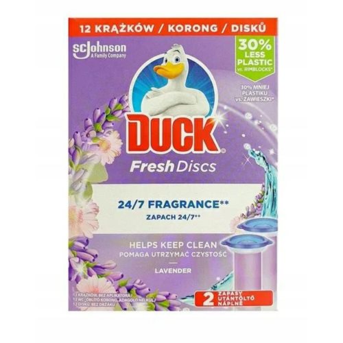 Duck Wc 2x36ml Lavender 12 Krążków Żel  