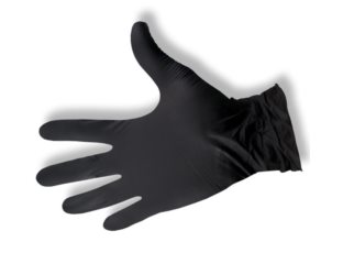 Rękawice zabiegowe nitrylowe M czarne